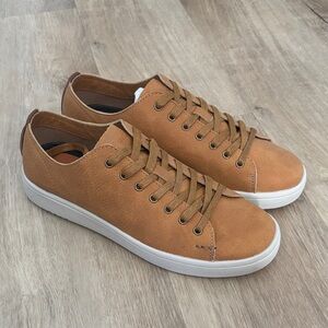 NEW Men's Bruno Marc Grain Leather Casual Dress Sneakers